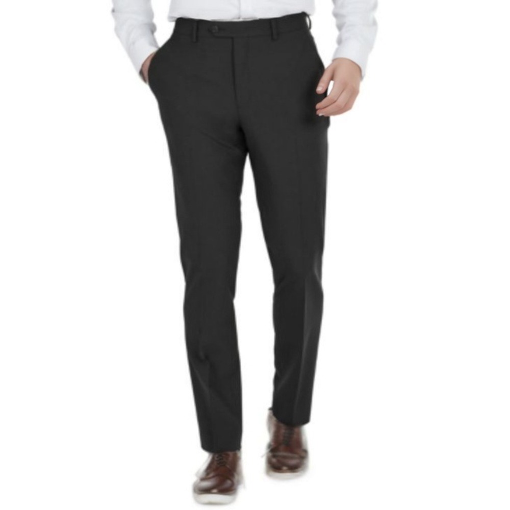 bar III Dress Pants Mens 33x32 Black Business Casual Wool Blend Quiet Luxury NWT